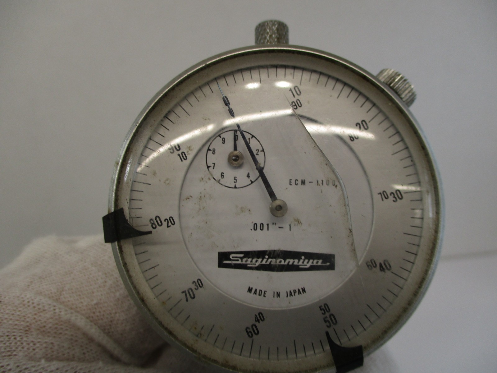 (2) SAGINOMIYA Dial Indicator s # ECM-1100 with 1″ Travel x .001″ Graduations