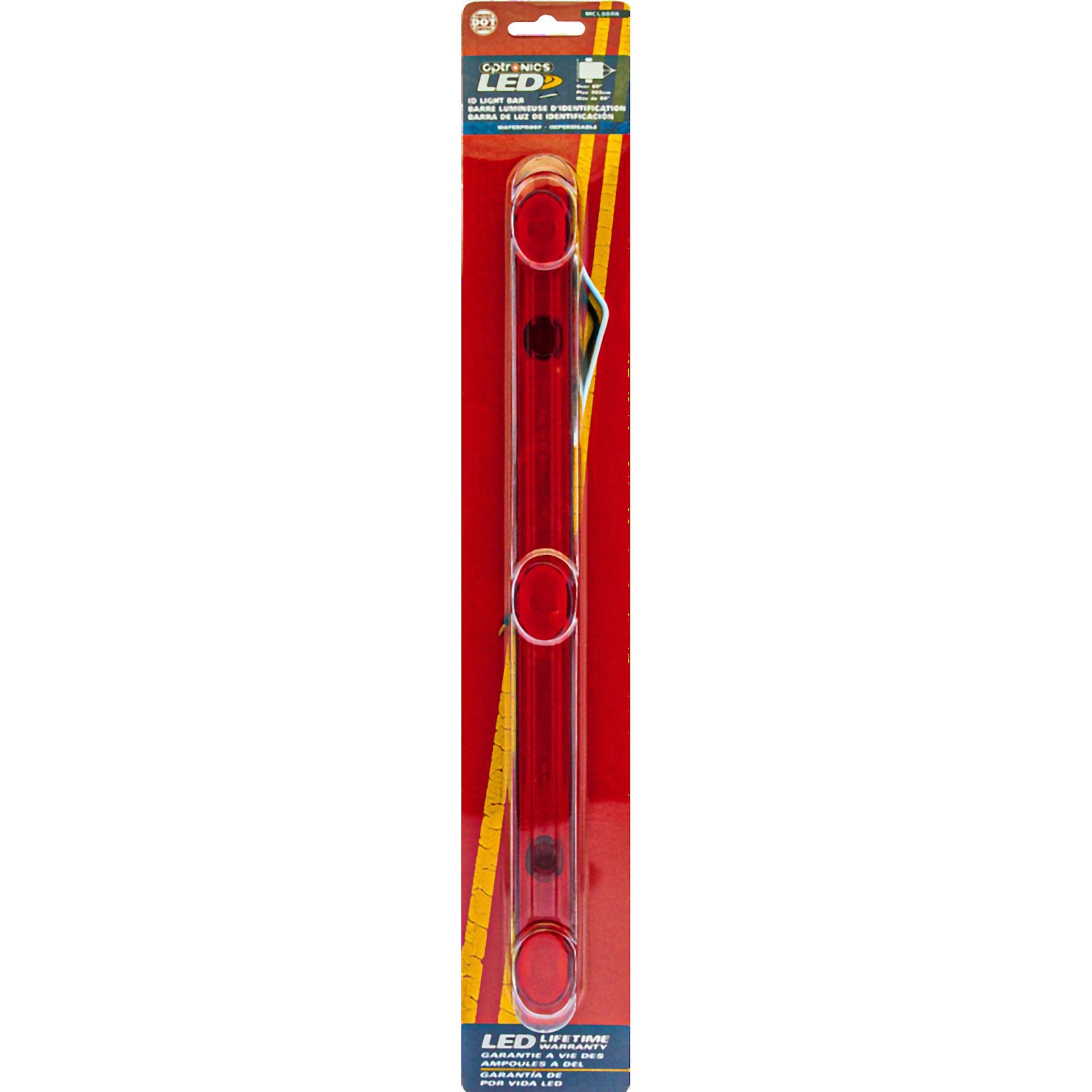 3-LED RED IDENTIFICATION LIGHT BAR