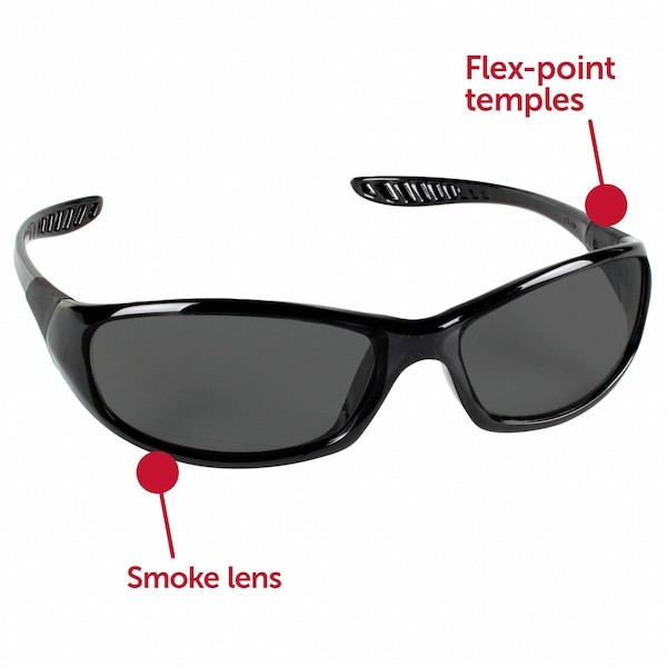 Kleenguard 25714 V40 Hellraiser Safety Glasses, Scratch-Resistant,