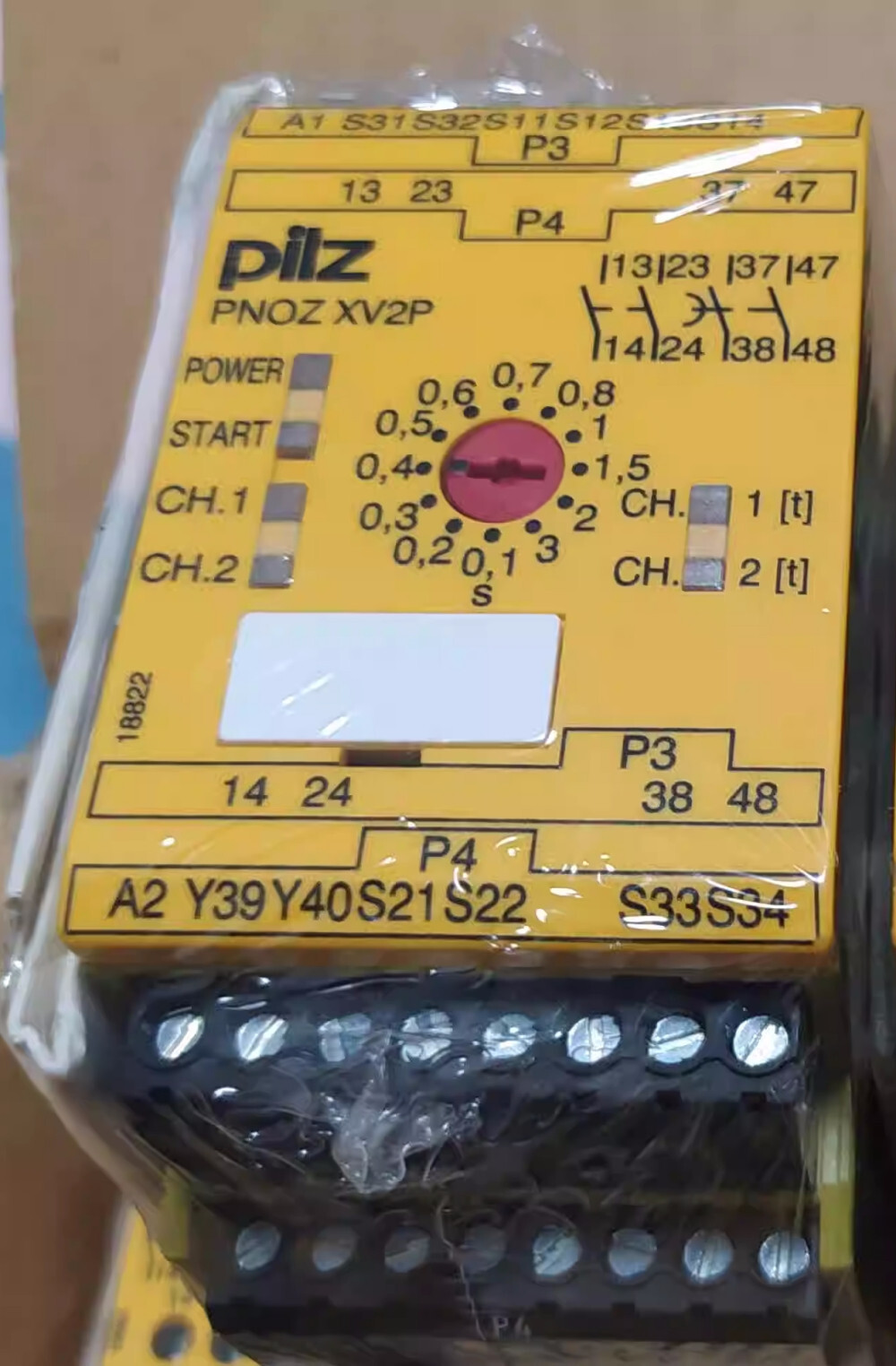 NEW Pilz 777502 PNOZ XV2P 3/24VDC 2n/o 2n/o t safety relay #NN