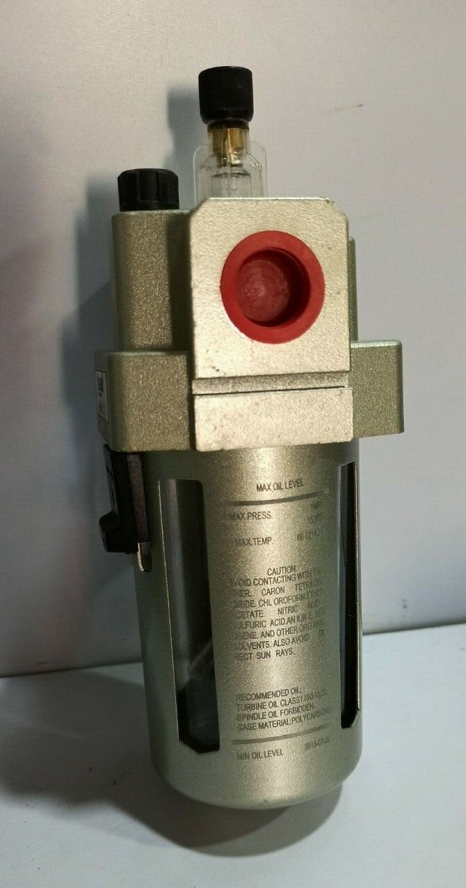 Teryair Model L12 – 1/2″ Lubricator – Max.press 1MPa 150PSI – Max Temp. 60C-140F