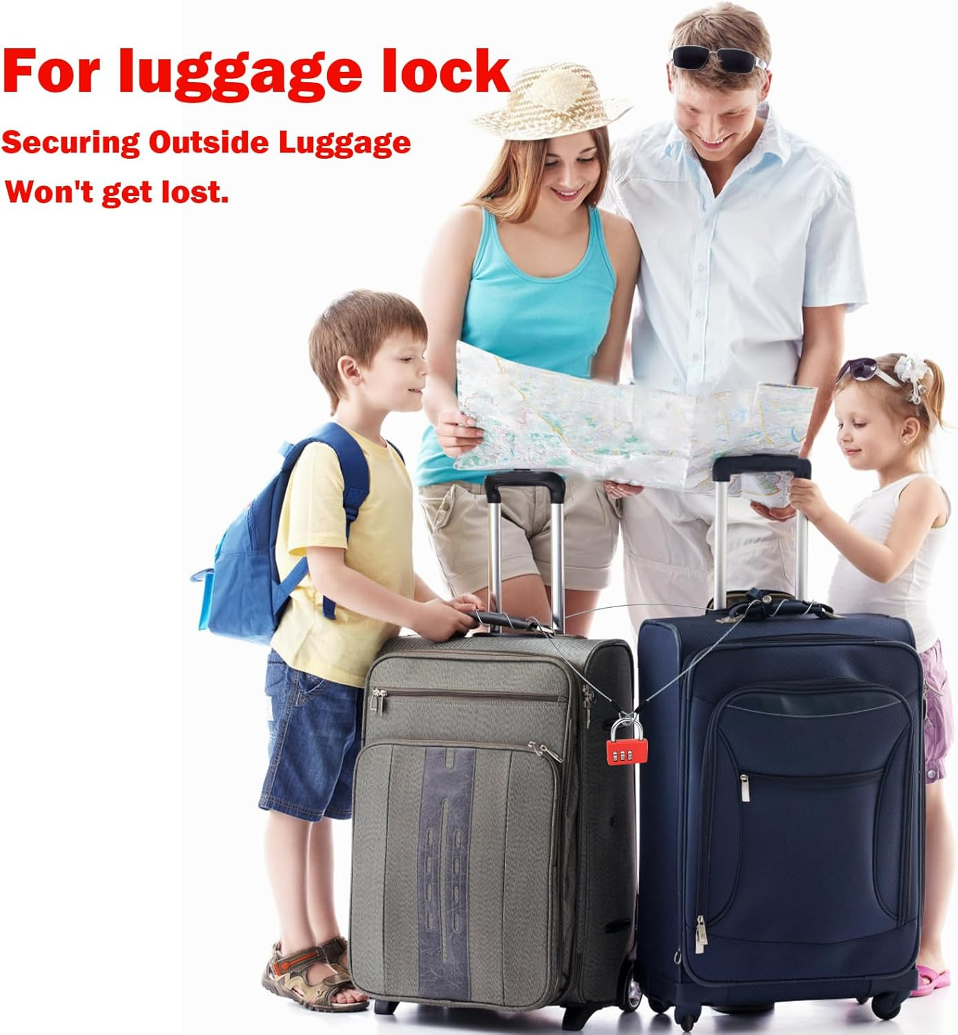 1/8Inch Stainless Steel Security Cable 4/6/10/15FT Luggage Lock Safety Wire
