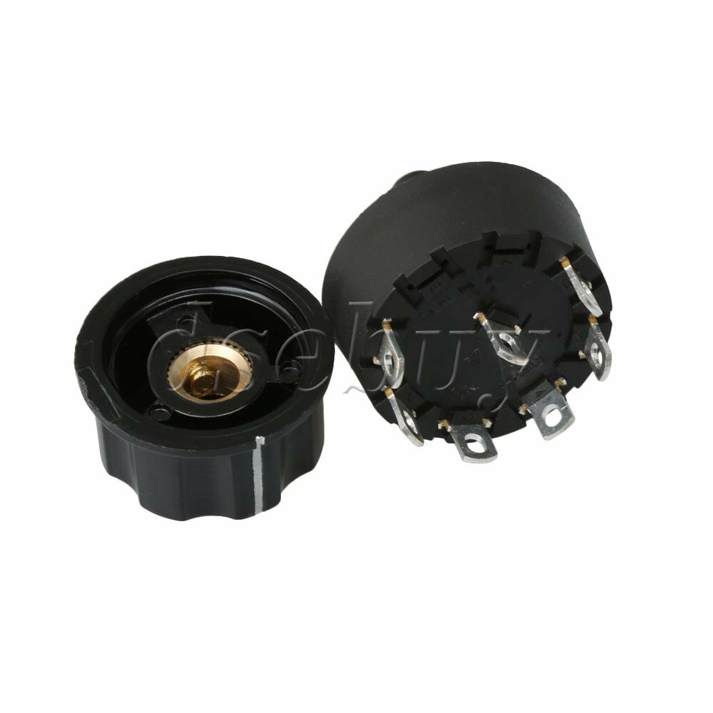 6 Positions Selector Rotary Position Switch & Knob Small Home Appliance Part