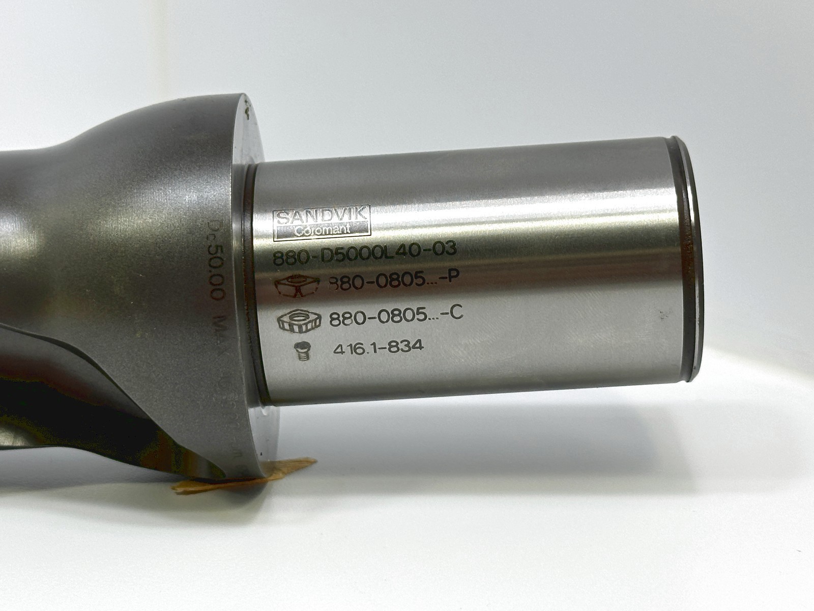 SANDVIK 880-D5000L40-03 50mm Dia New Indexable Drill Body 40.00mm Shank 1pc