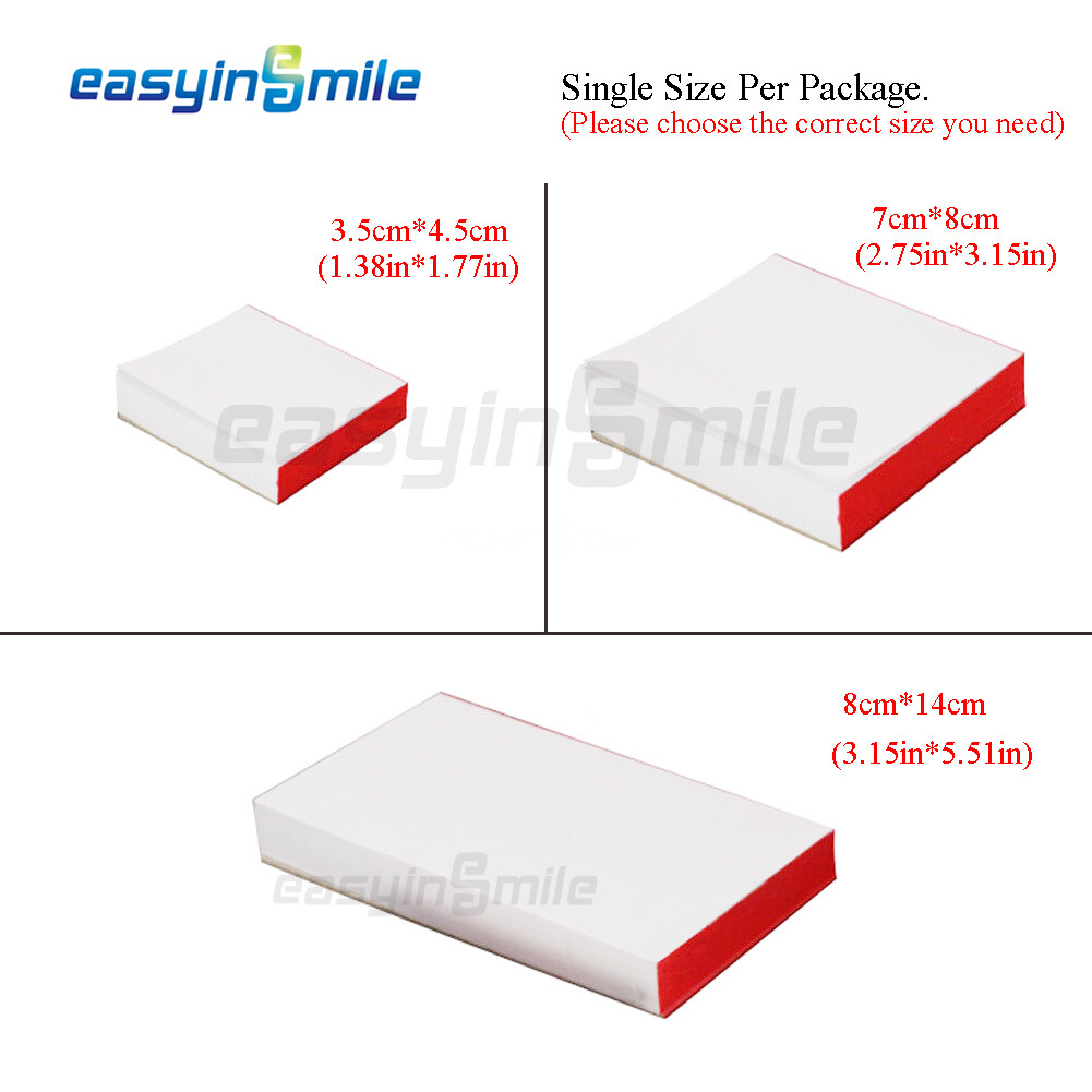 Dental Mixing Pad Poly-Coated Paper Disposable 2 Sides S/M EASYINSMILE 6 PACK