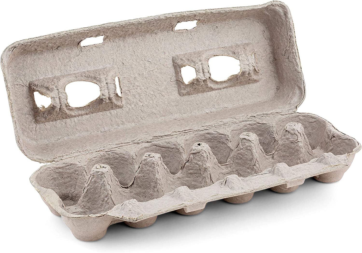 MT Products Printed Natural Pulp Paper Egg Cartons Hold Eggs 12 Count -15 Pieces