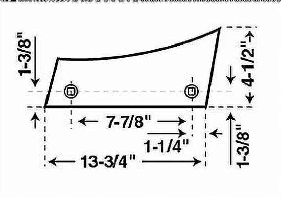 347649 1080 High Carbon Steel Moldboard Plow Shin Fits Allis Chalmers 387 Series