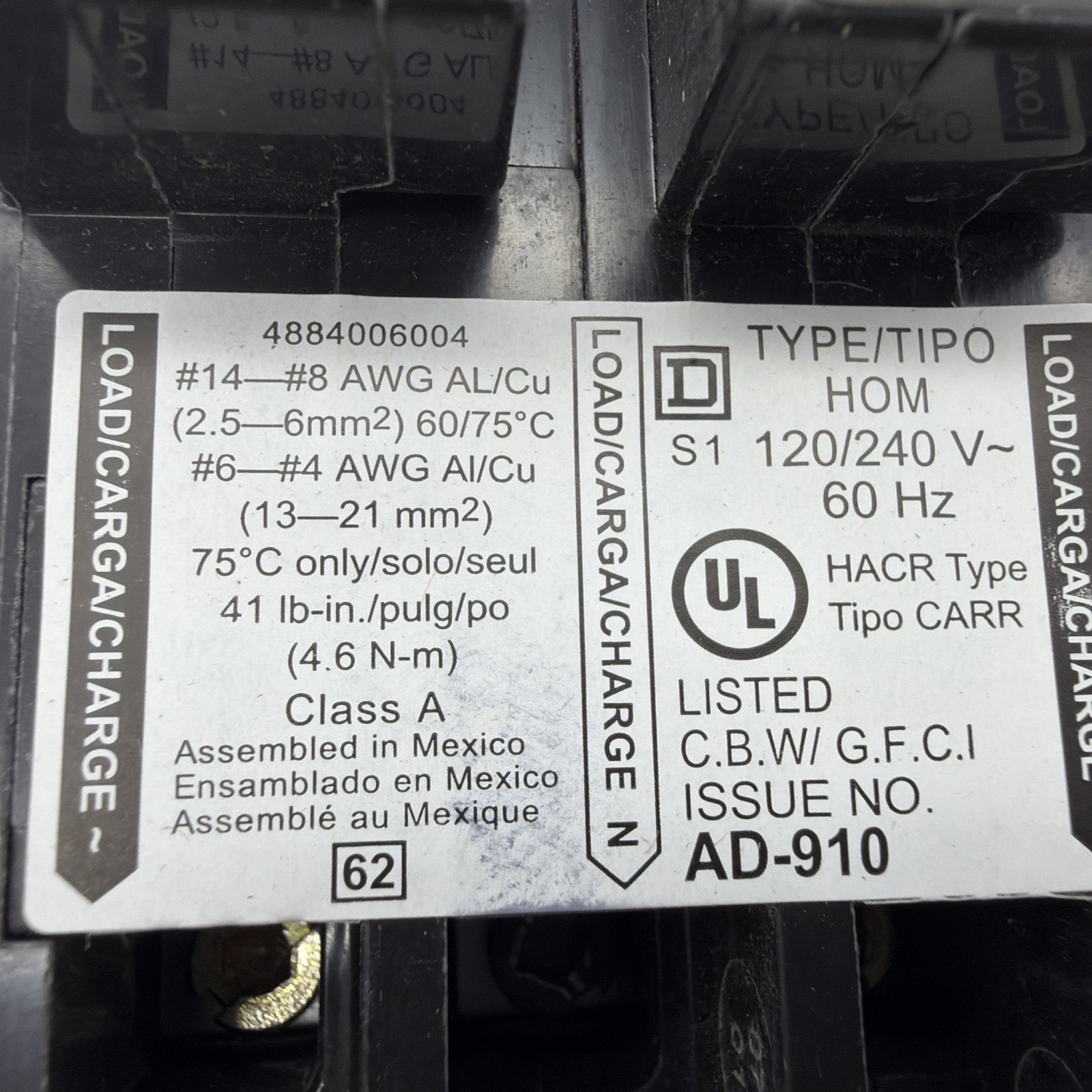 SQUARE D HOM230GFI 30A 2-POLE GFCI BREAKER HOMELINE 240V 7 PACK NEW