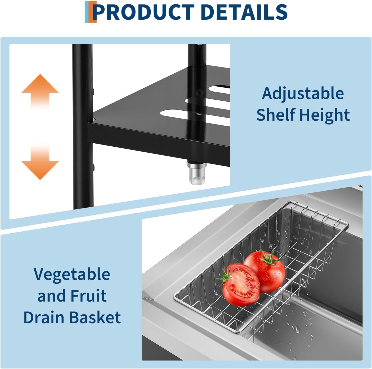 36 Inch Single Bowl Utility Kitchen Sink Stainless Steel Commercial Laundry Sink