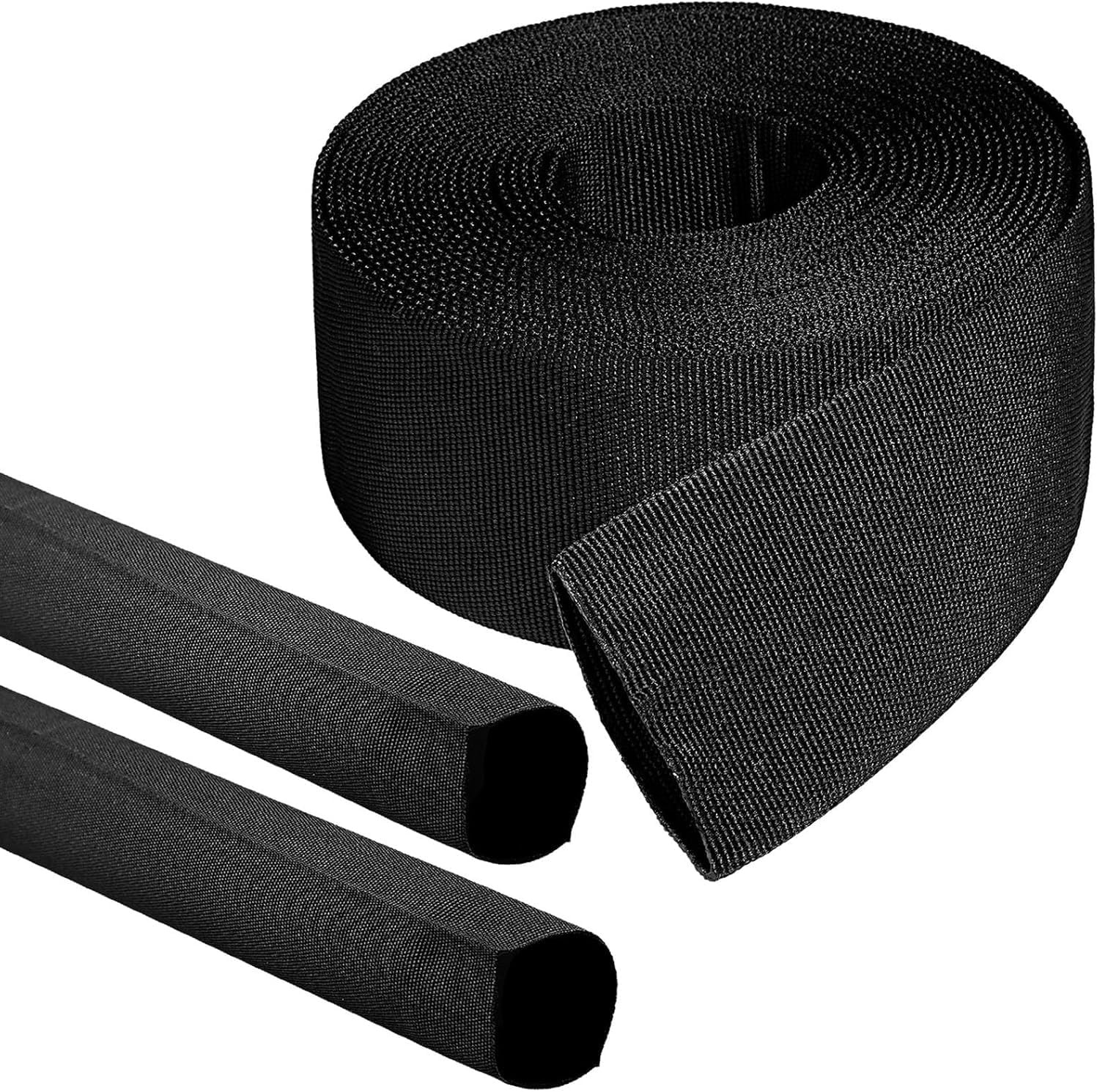 27 FT Nylon Protective Hose Sleeve 2″ ID Cable Sleeve Torch Hydraulic Hose Prote