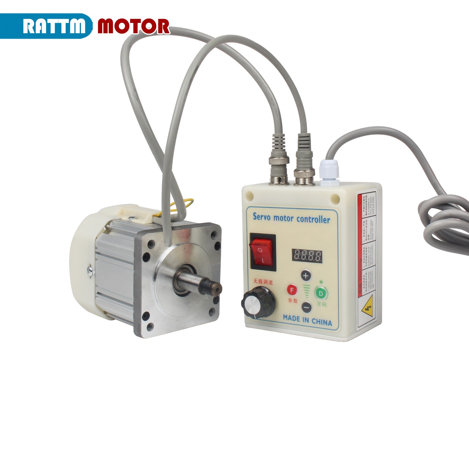 『US』AC110v with Threaded Shaft Brushless Servo Motor +Servo Speed Controller
