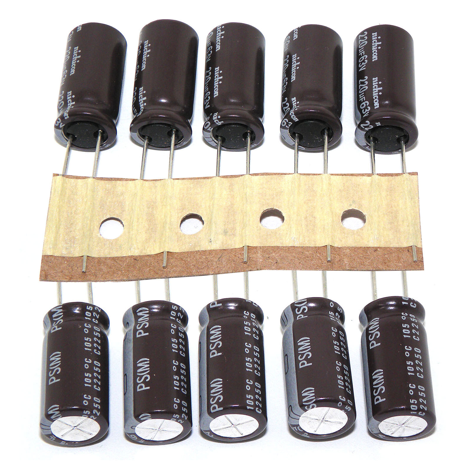 10x 63V220UF Radial Aluminum Electrolytic Capacitors 220mfd 63V 10x20mm