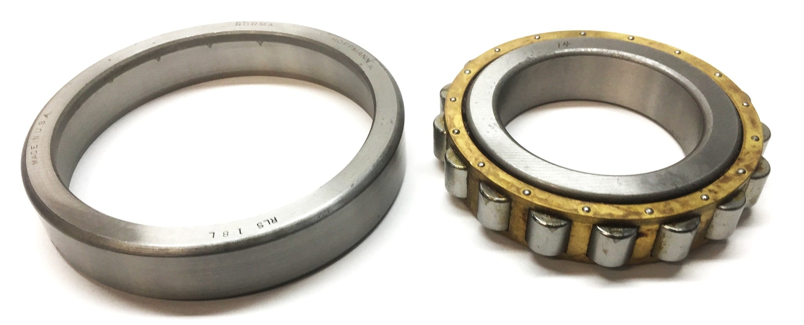 Norma-Hoffman Cylindrical Roller Bearing with Outer Race RLS18 NOS