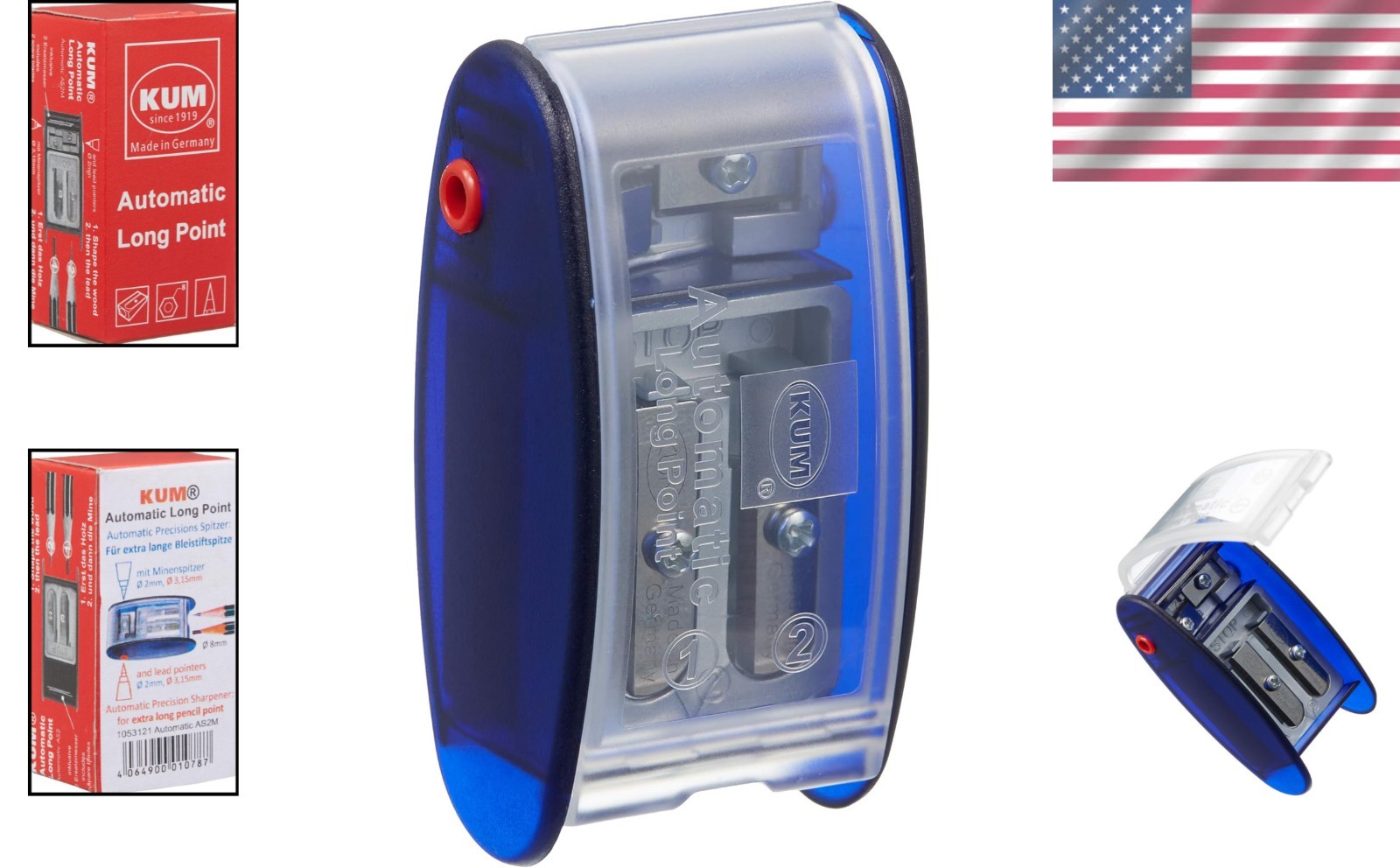High-Performance Long Point Sharpener – Hand-Powered with 2mm & 3.2mm Pointers