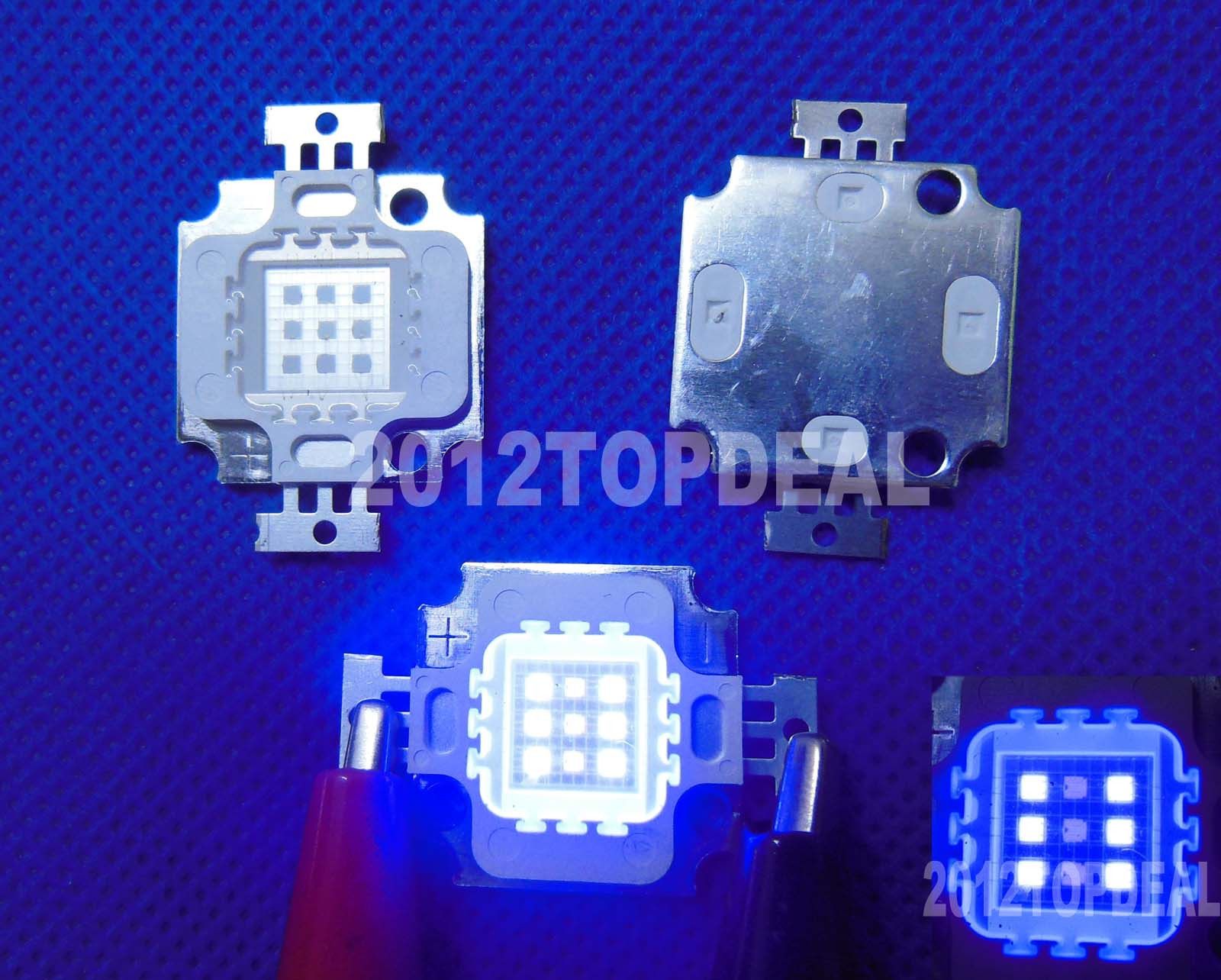 27-30Vdc 10W Actinic Hybrid UV 395NM + Royal Blue equal 420-430nm High Power LED