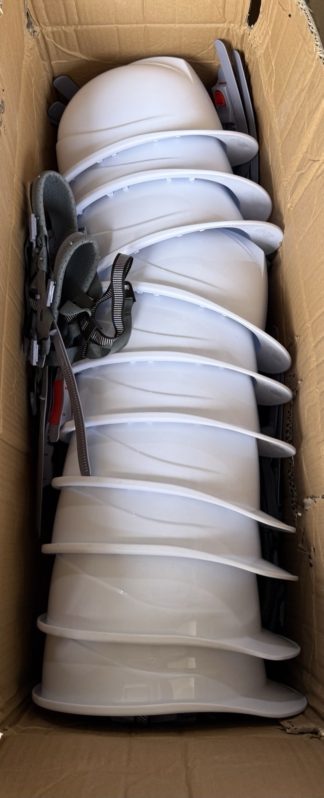 20 Pcs Hard Hats With 4 Pt. Suspension Bulk Safety Helmets Adjustable Ratchet