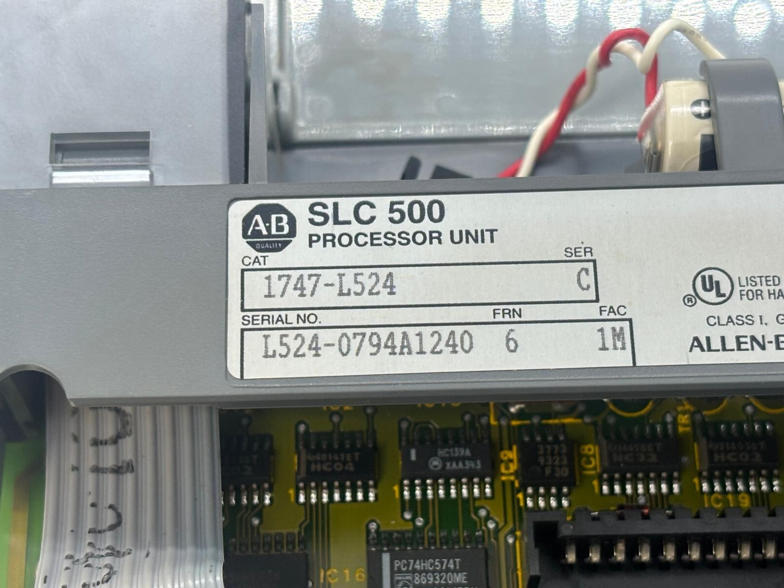 Allen Bradley 1747-L524/ 1747L524 Ser C SLC 500 Processor Unit