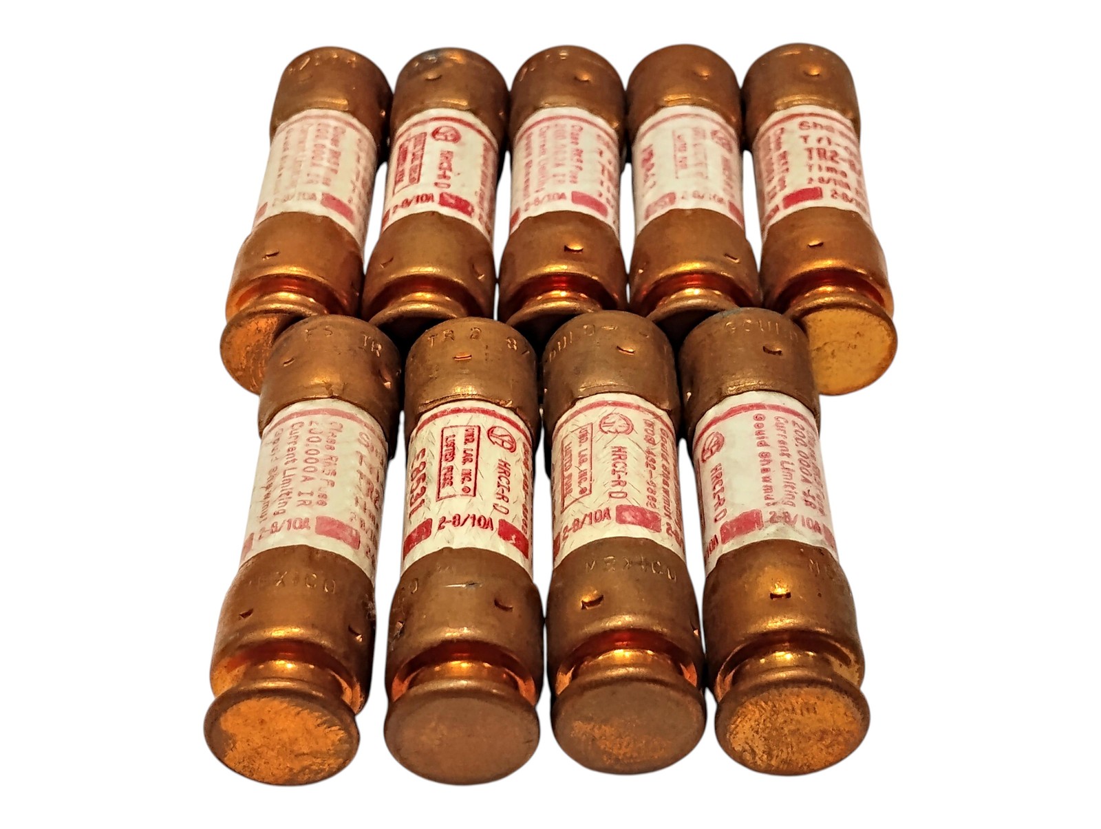 Ferraz Shawmut TR2-8/10R 250 V AC/DC 2.8 A Current-Limiting Time-Delay Fuses
