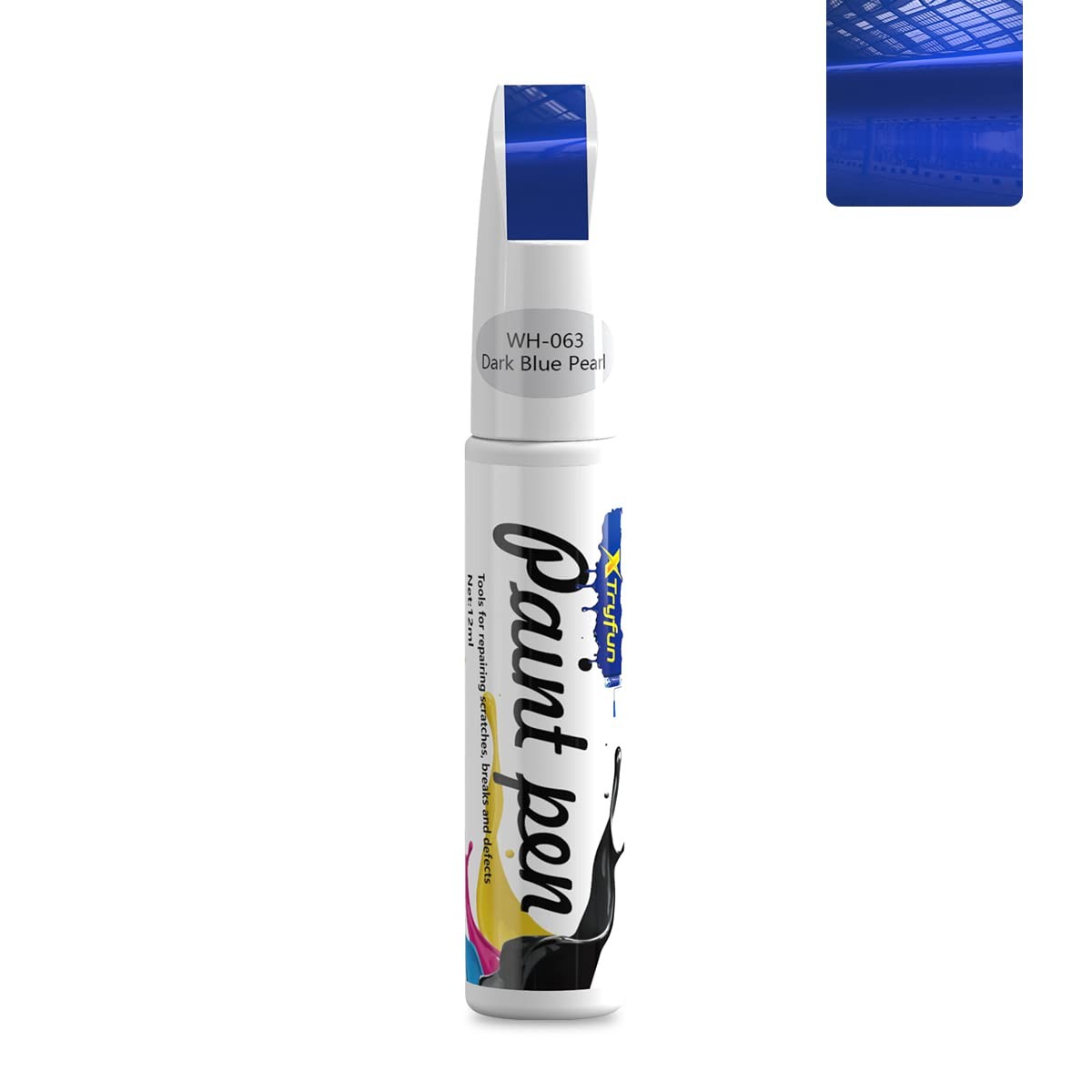 Dark Blue Pearl Touch Up Paint Pen Car Scratch Repair Waterproof Auto