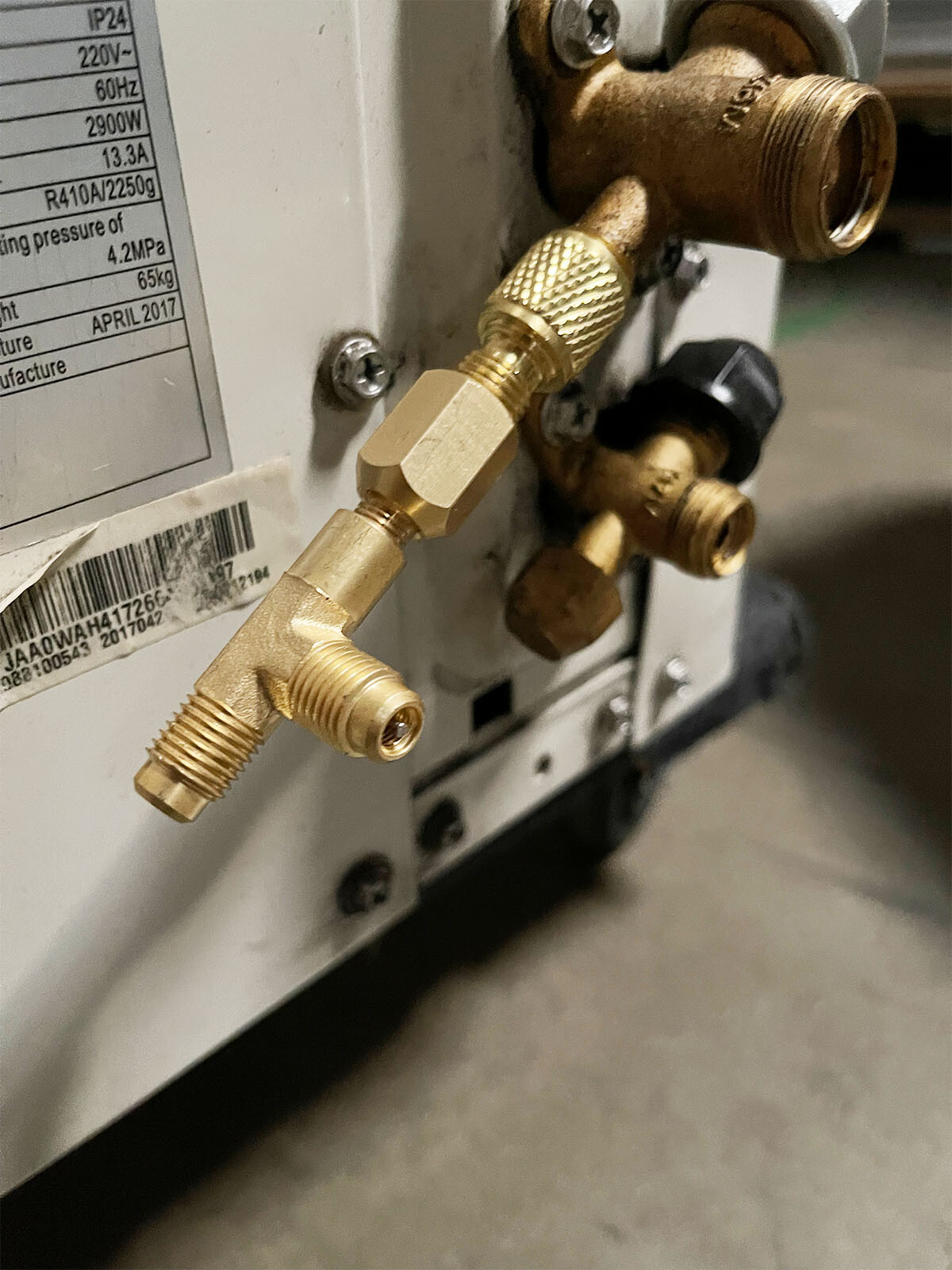 Refrigerant Quick Coupler Access Tee Split Connector 1/4» Valves Core Adapter