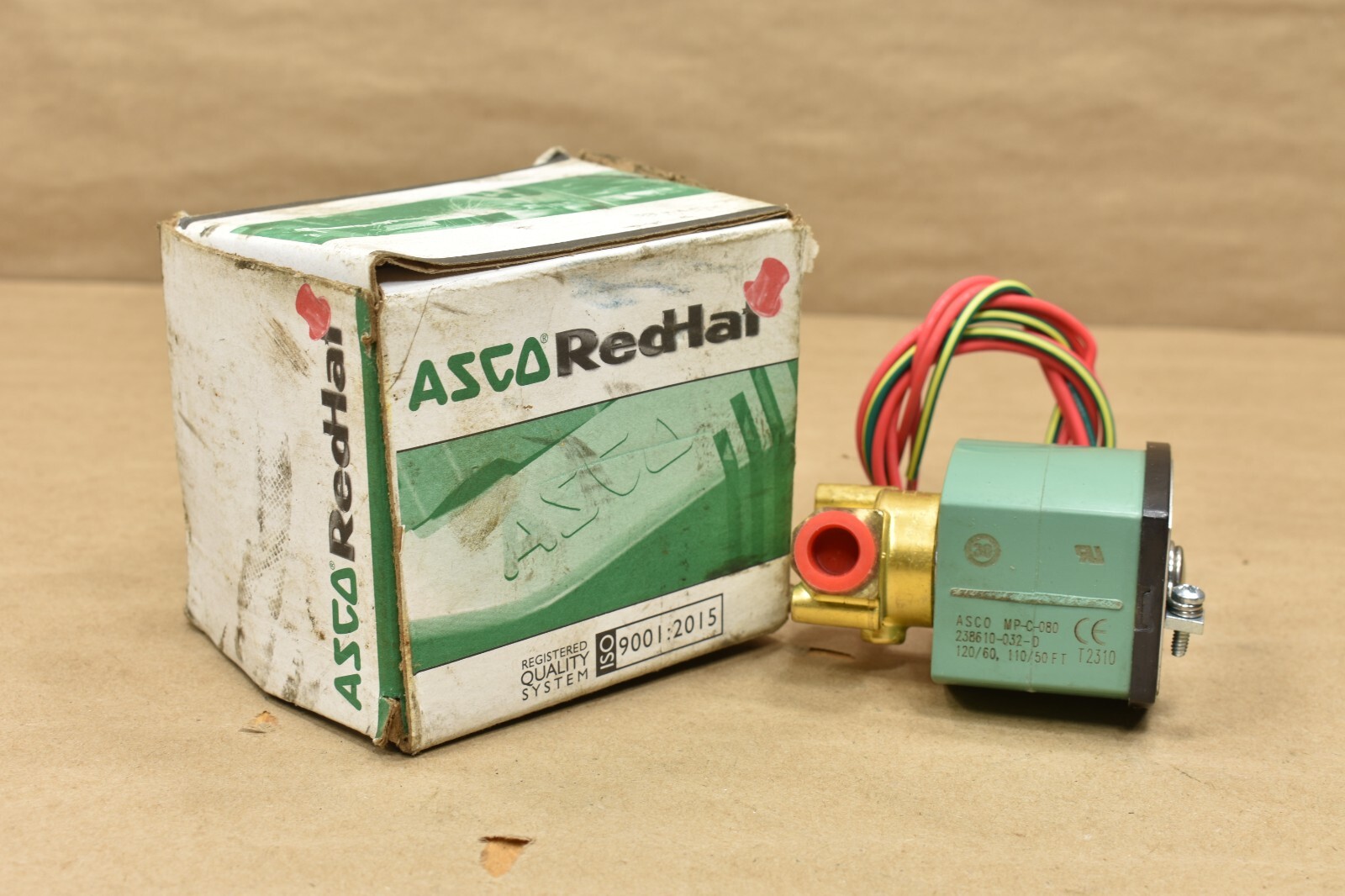 Asco Red Hat 8262H262, MP-C-080, 238610-032-D, 110/50 FT, 120/60 Solenoid Valve