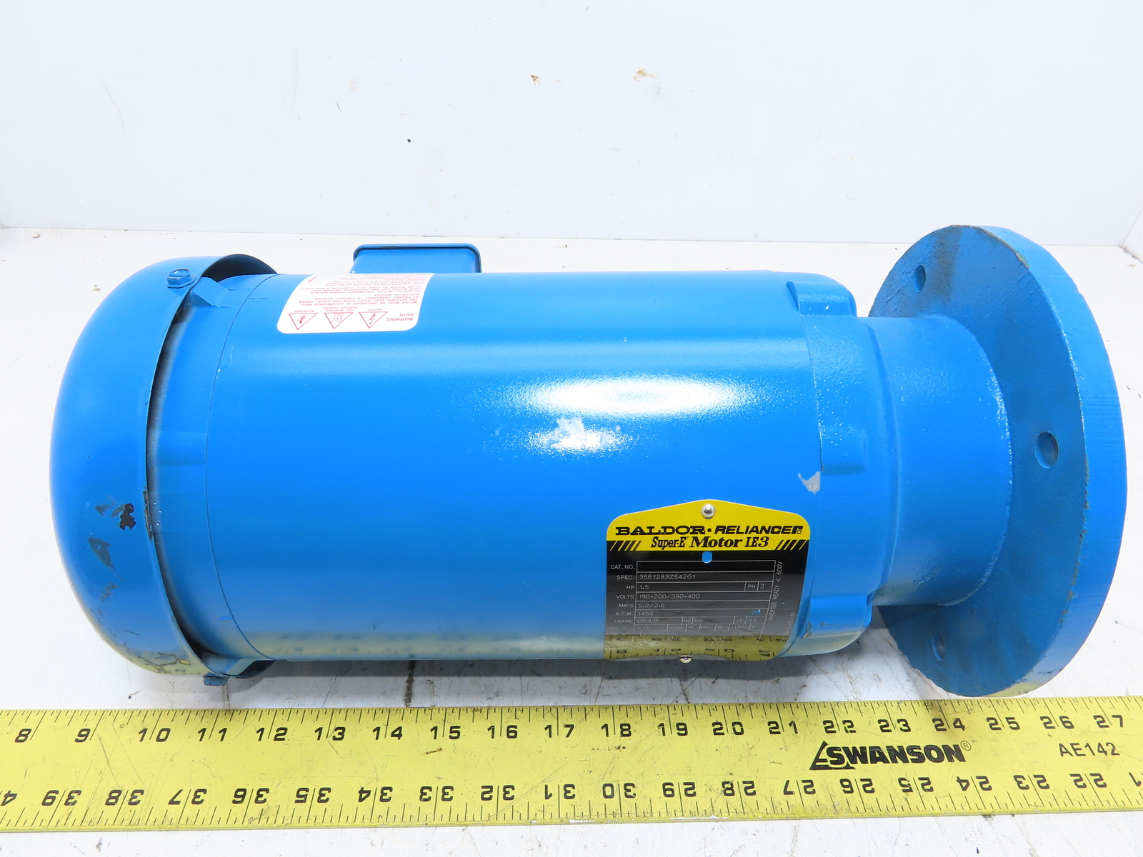 Baldor 1.5HP 1450RPM D90LD Frame Invertor Ready 600V Motor