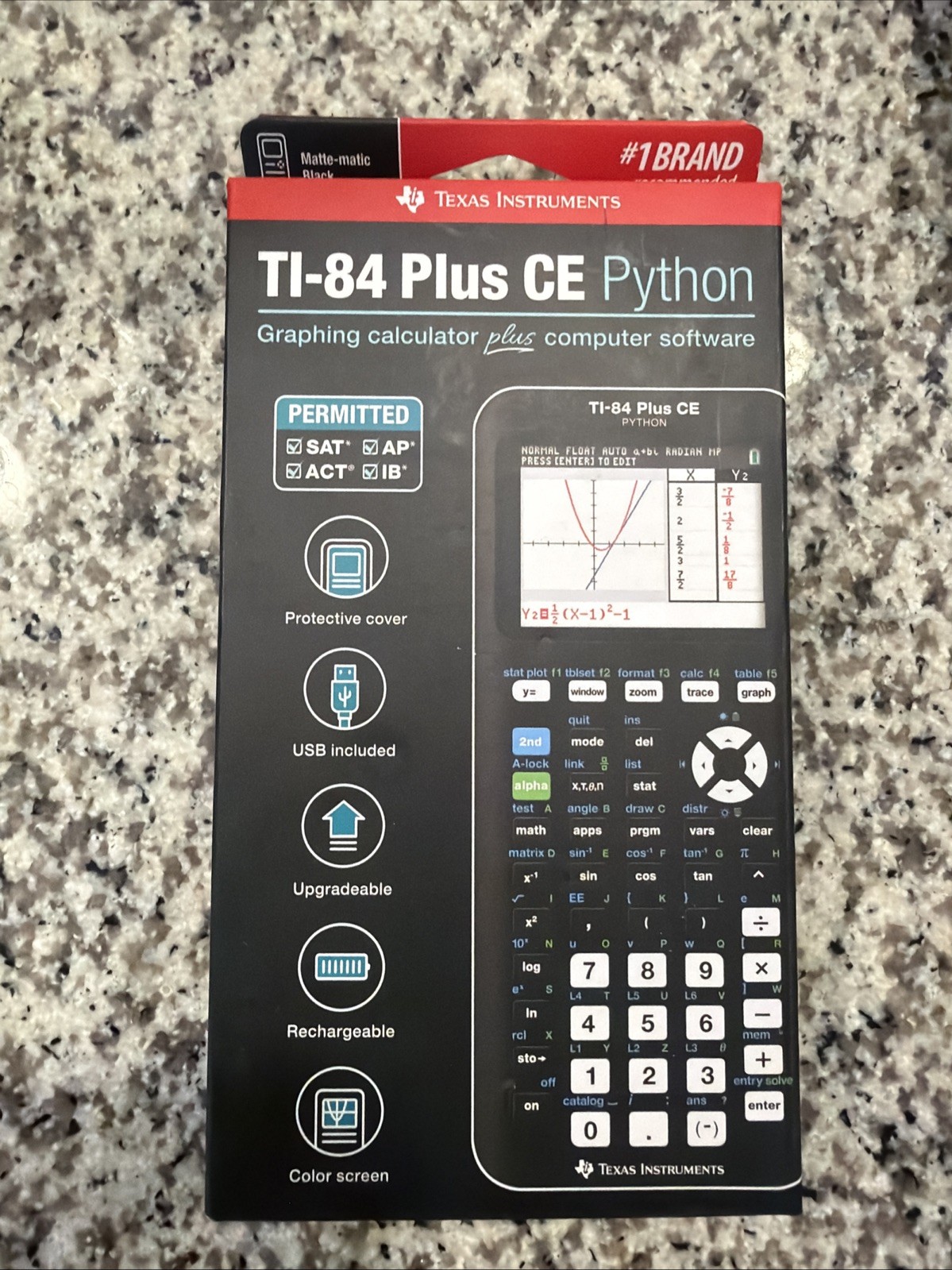 Texas Instruments TI-84 Plus CE Python Graphing Calculator – Black Free Shipping