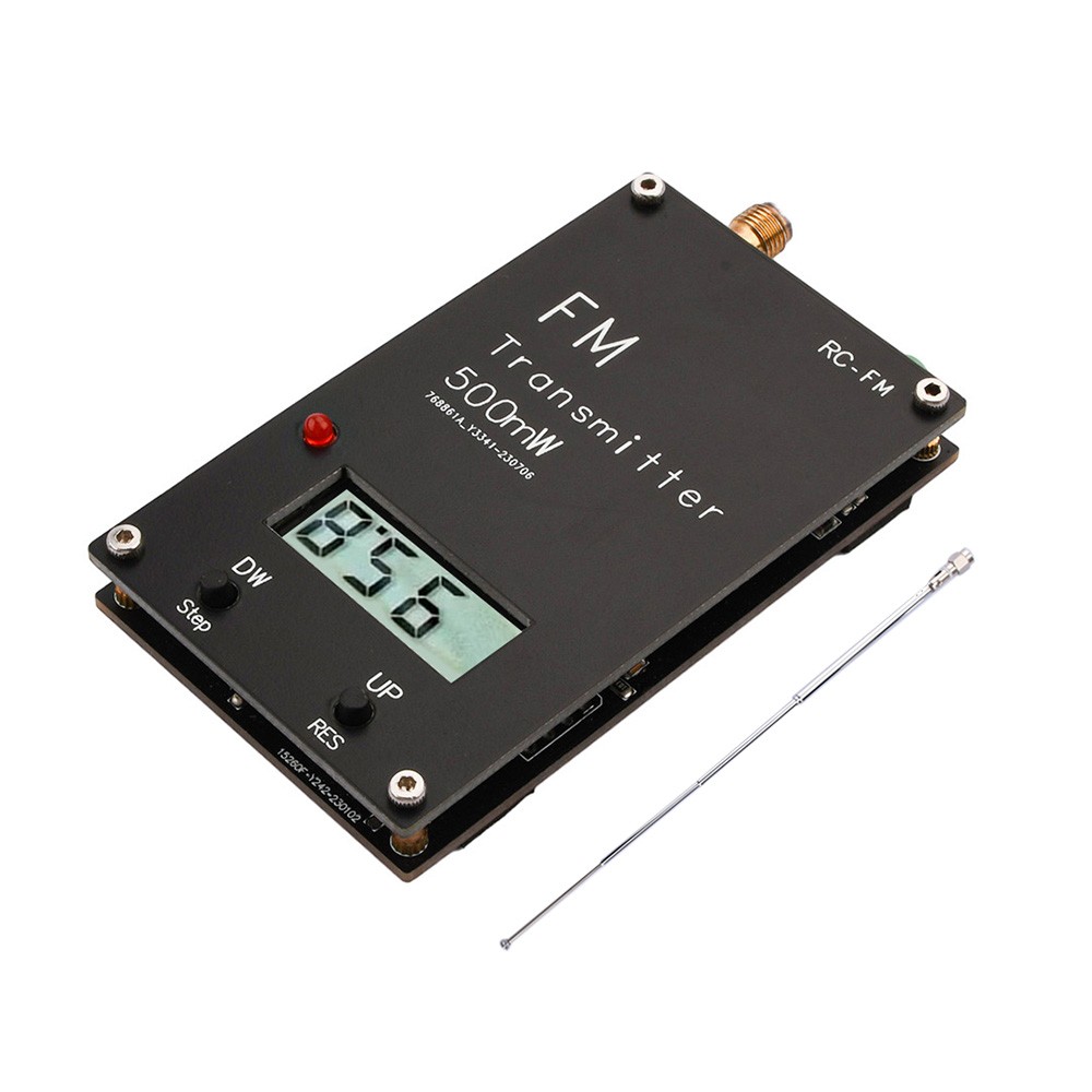 2000M 500mW FM Transmitter Frequency LCD Display Stereo 76-108MHz for FM Radio