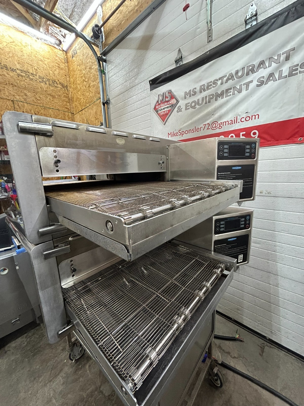 Turbochef HHC2020 High Speed Double Conveyor Pizza Ovens Refurbished and Works