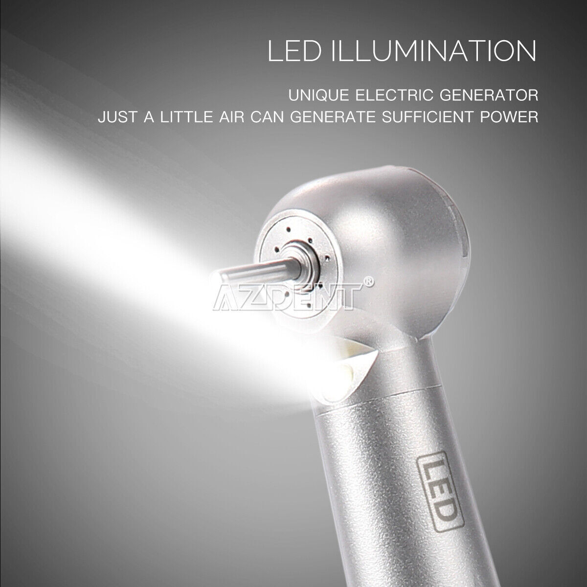 Dental LED E-generator High Speed Optic Handpiece with Quick Coupler 4Holes