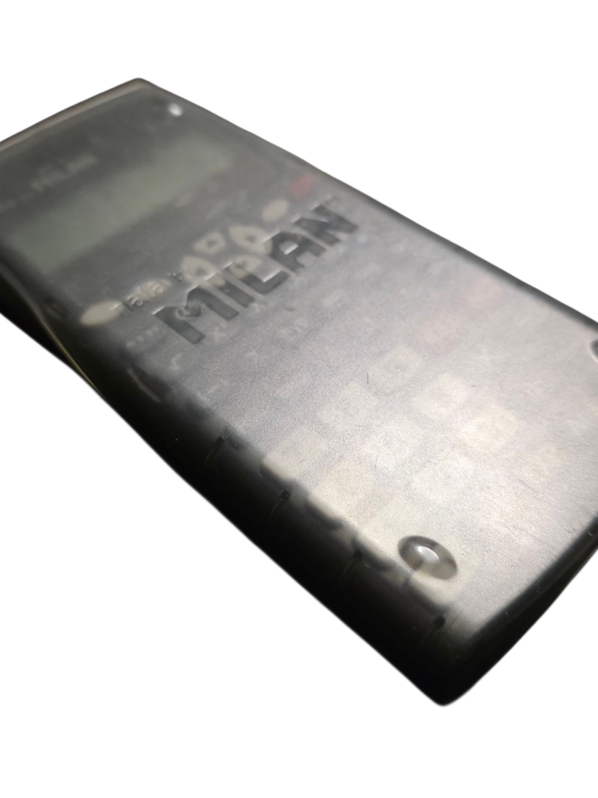 Nata By MILAN Scientifica M240 Black Calculator 2 Lines 1918 Spain W/ Grey Cover
