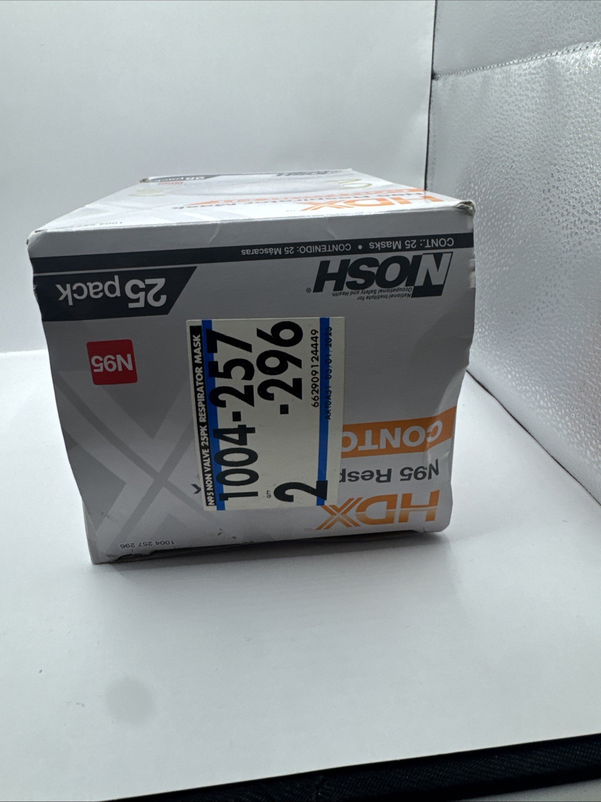 HDX N95 Disposable Respirator Packs of 25 M1