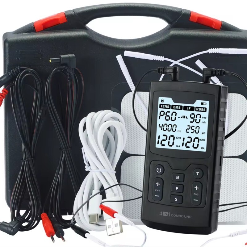 combination electrotherapy mahine 4 in 1 tens+ems+if+russ, 4 in 1