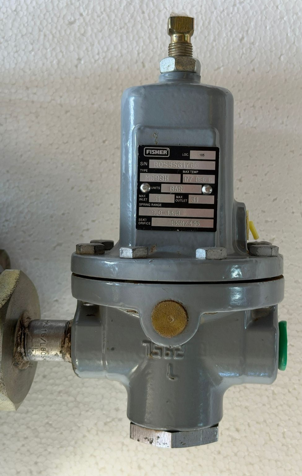 FISHER 63EG 3″ CL150 BACKPRESSURE / RELIEF REGULATOR MR98H PILOT FKM SEAT