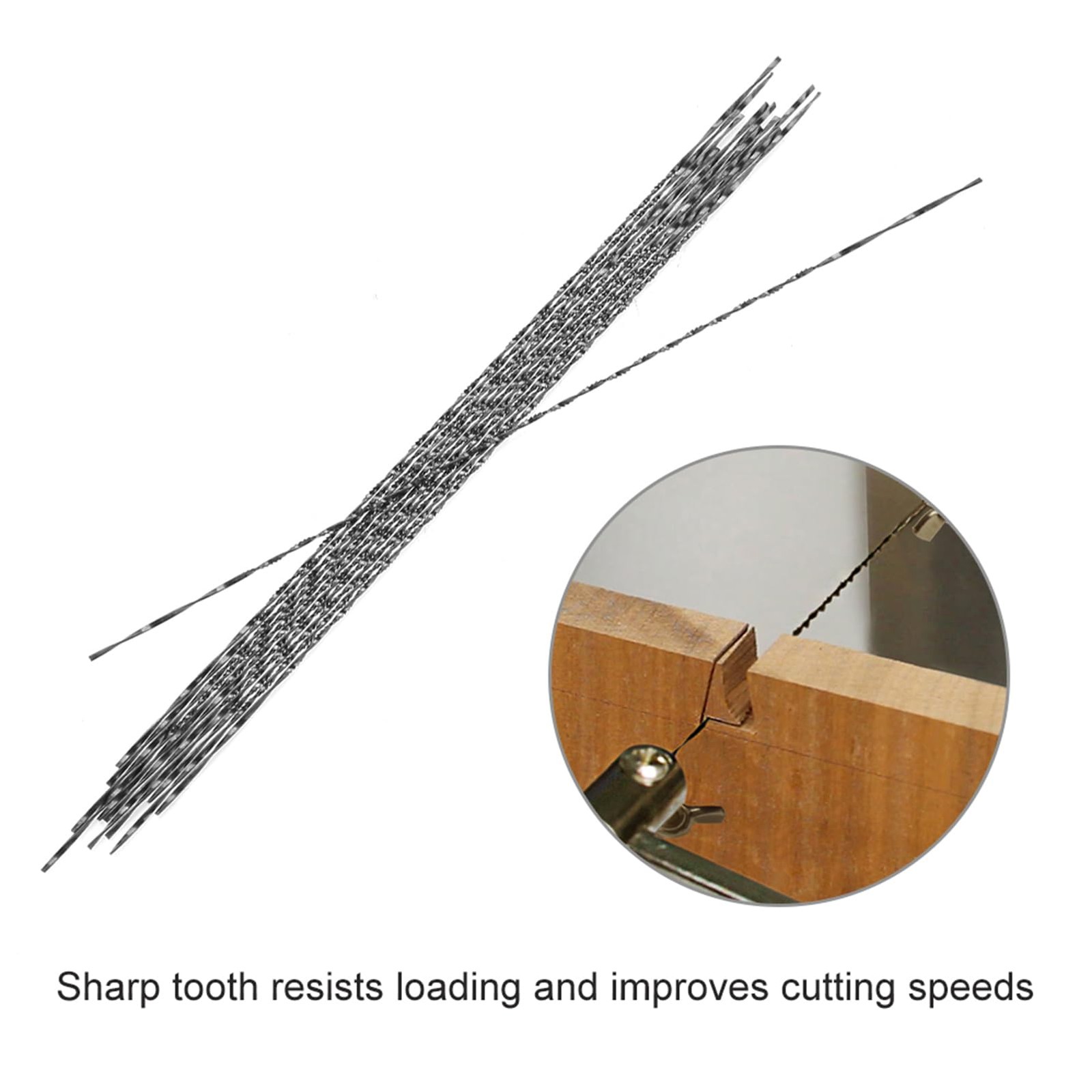 Cunyuer Spiral Scroll Saw Blades #5, 12PCS 5 inch for Black