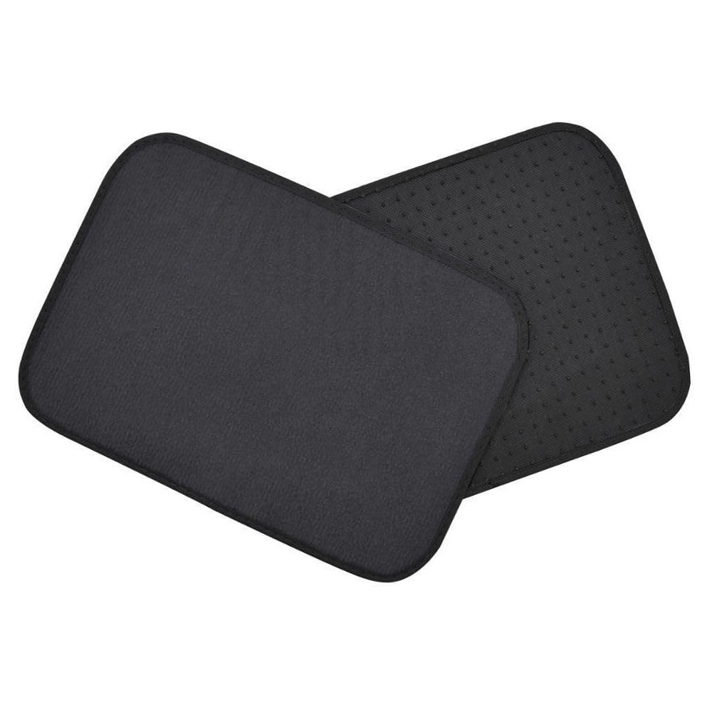 Set of 4 Grey Nylon Rubber Carpet Car Floor Mats Front Rear 11.5×16.5 MT-100