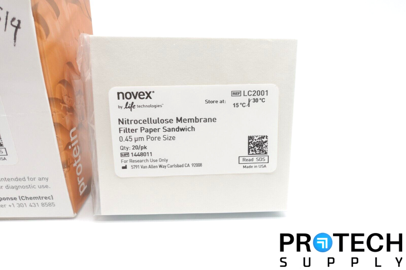 20/Pk INVITROGEN LC2001 Nitrocellulose/Filter Paper Sandwich 0.45μm NEW