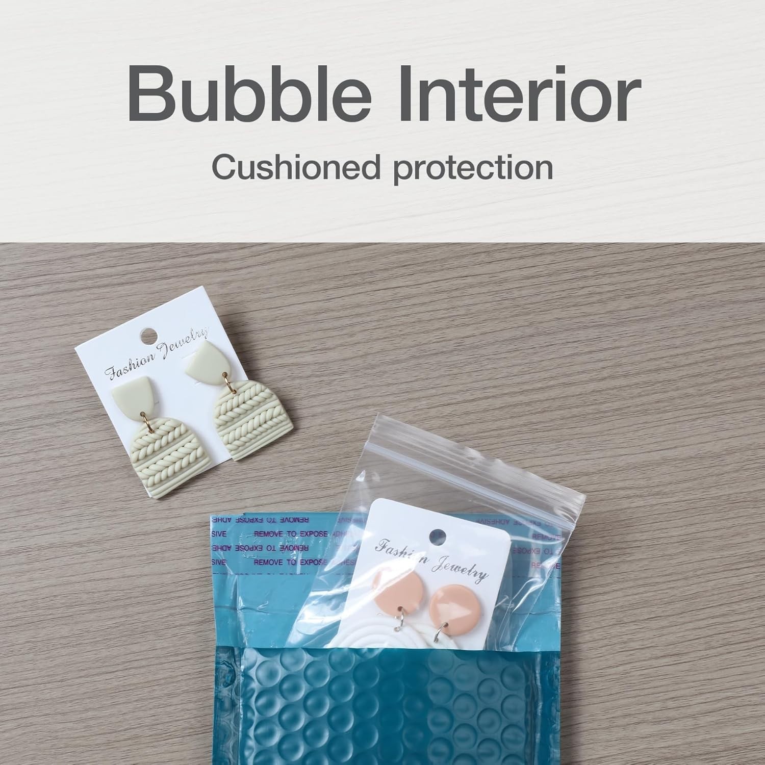 Self-Seal Blue Bubble Mailers (4×7) – 50 Pack of Lightweight Padded Envelopes