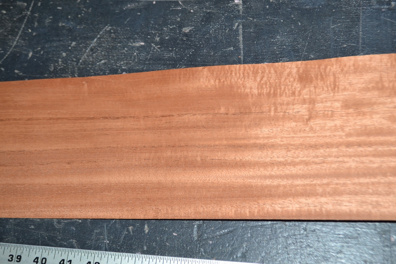 Cuban Mahogany Raw Wood Veneer Sheet 5.5 x 99 inches 1/42nd IFP35137-79
