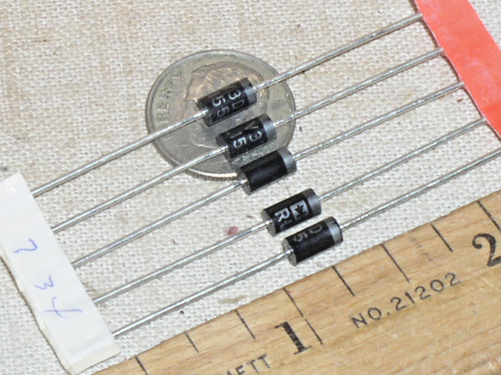 5 RECTRON RL155 600V 1.5A 1.5 A AMP FAST POWER RECTIFIER DIODE DO-15 USA FRE SHP