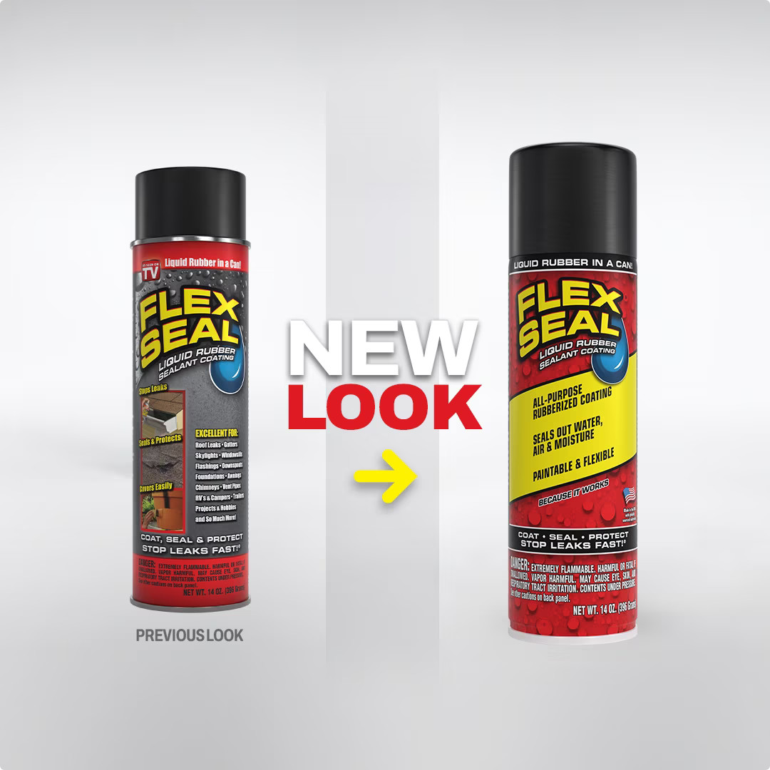 3 PK Flex Seal Aerosol Liquid Rubber Sealant Coating, 14 oz, Black, Leak Repair