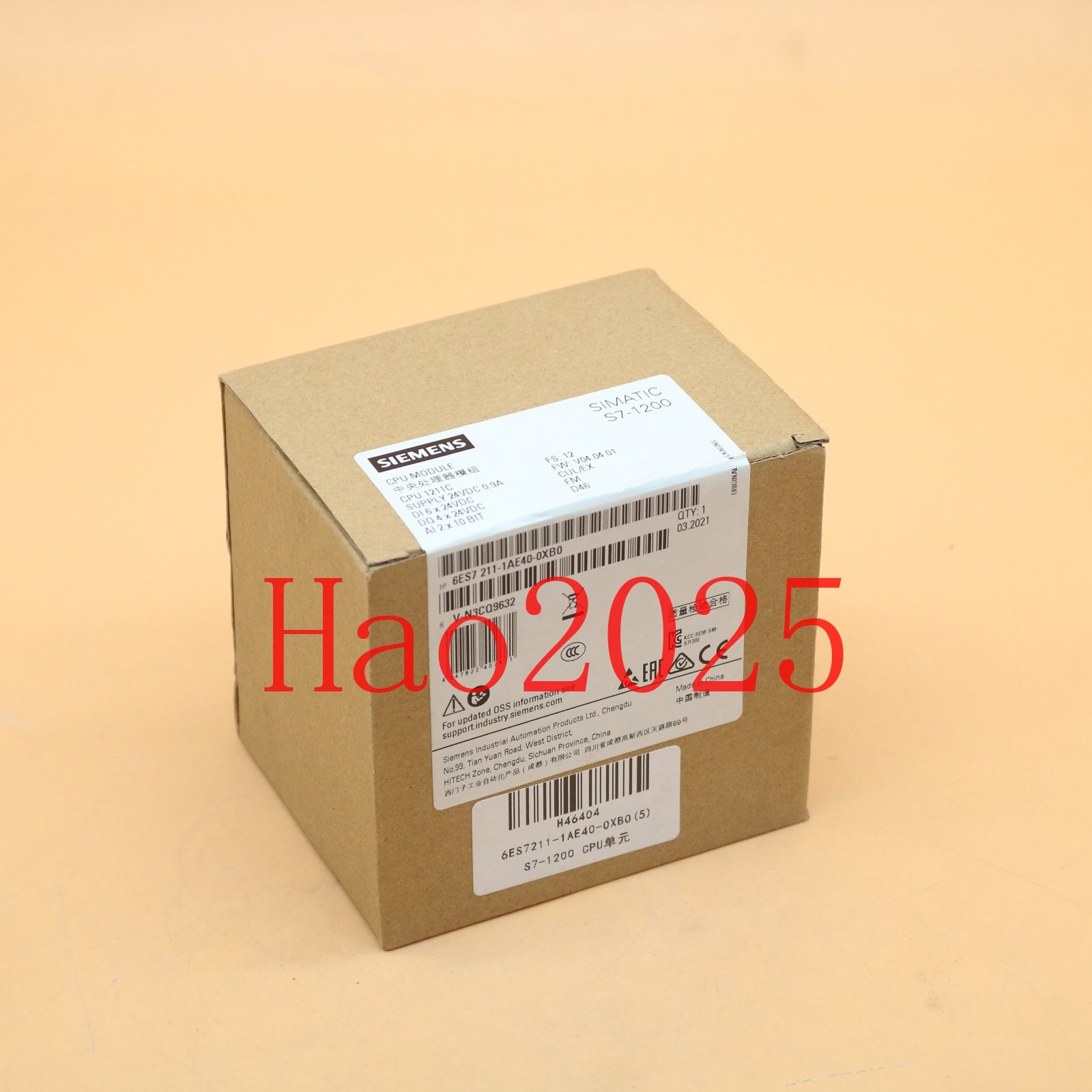 1PC New Siemens PLC Module 6ES7 211-1AE40-0XB0 6ES7 211-1AE40-0XB0 FAST SHIP