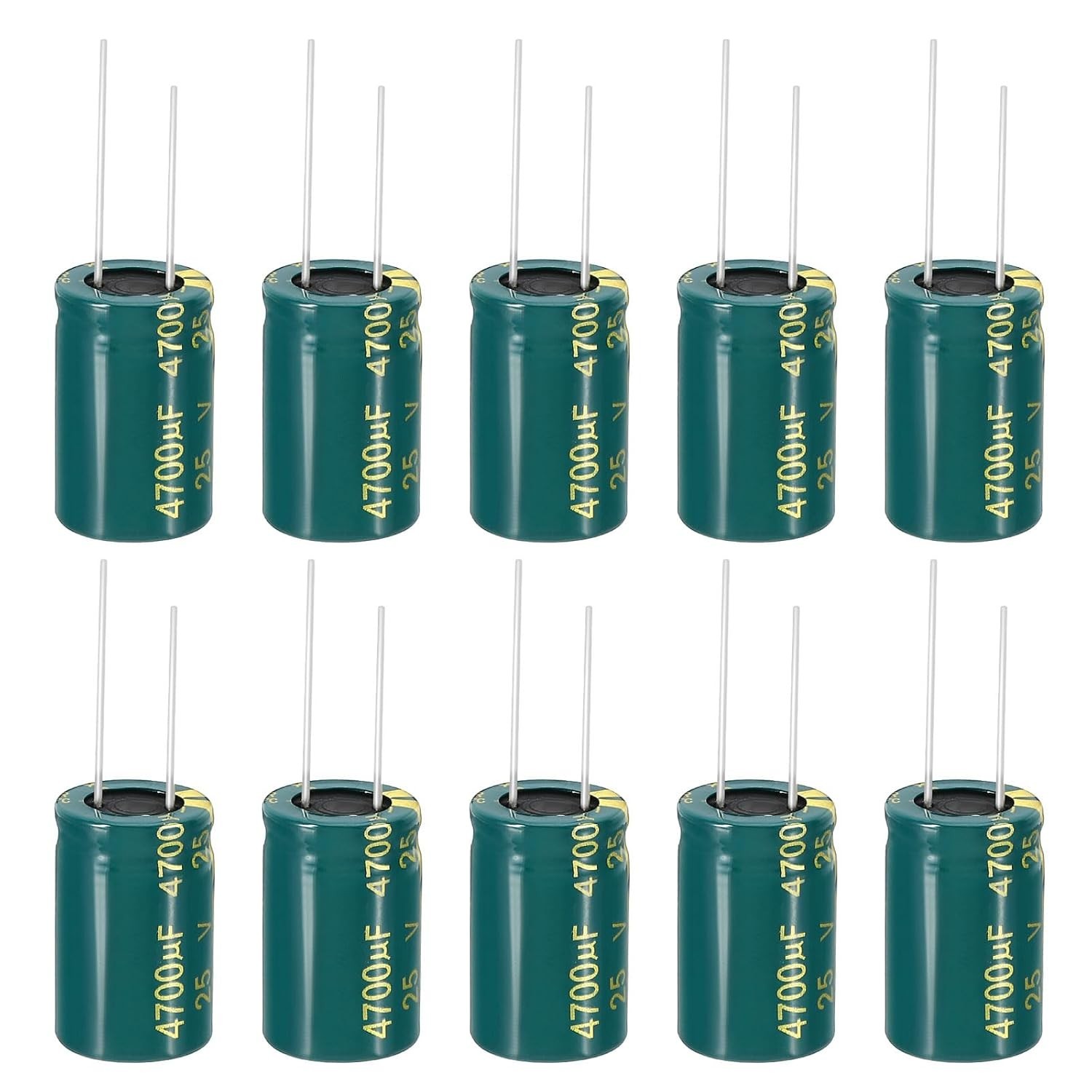 5pcs 4700uF 25V Radial Electrolytic Capacitors Low ESR Lot