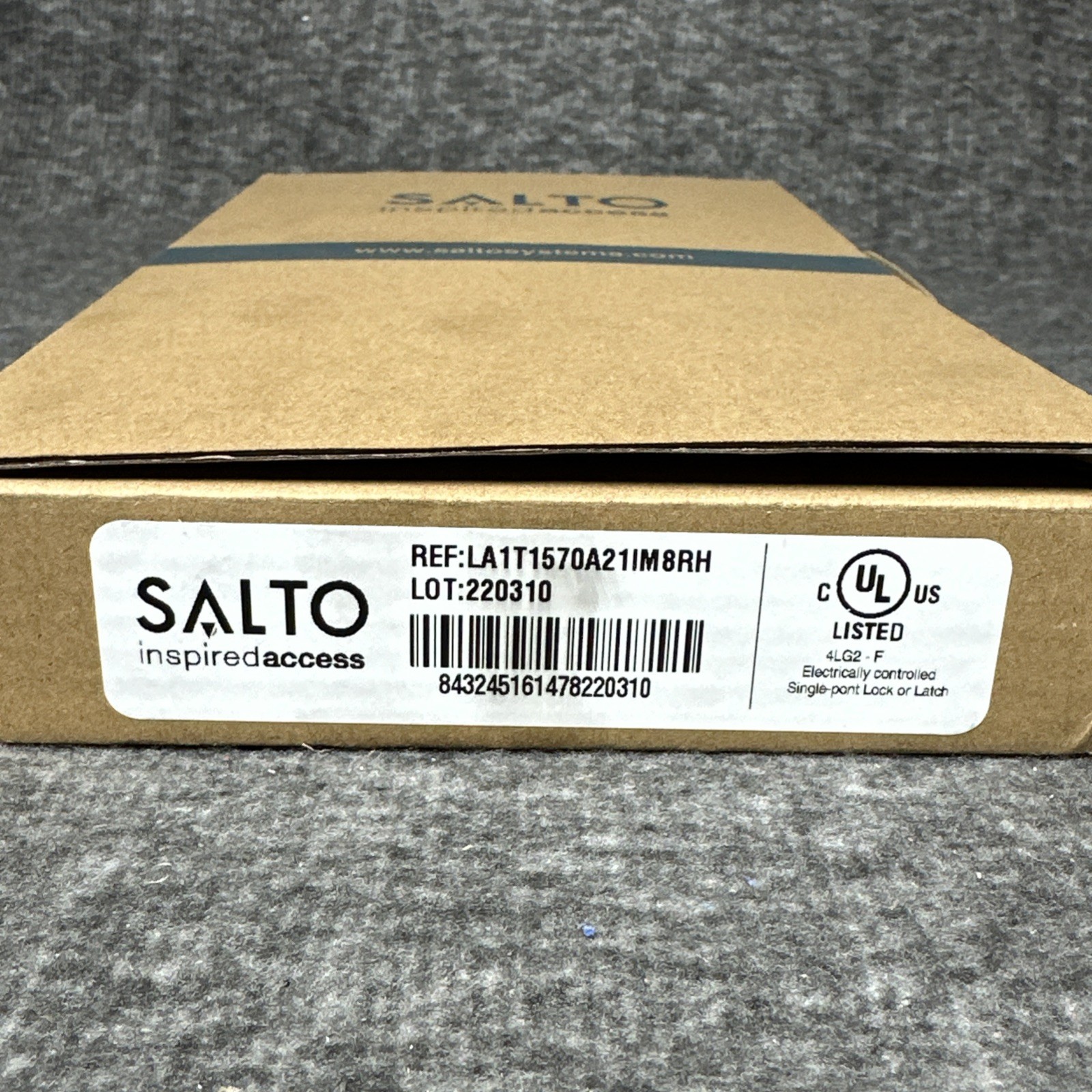 SALTO LA1T1570A21IM8RH Right Mortise Lock Case w/ Front Plate STAINLESS STEEL