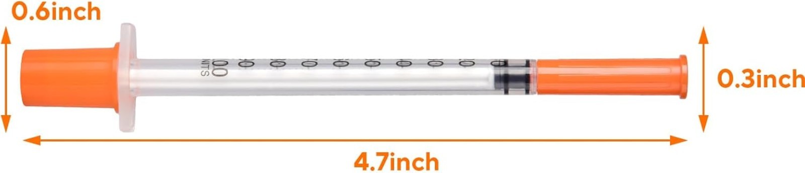 Individually Wrapped 30-Pack U-100 1ml Sterile Syringes for Precise Measurement