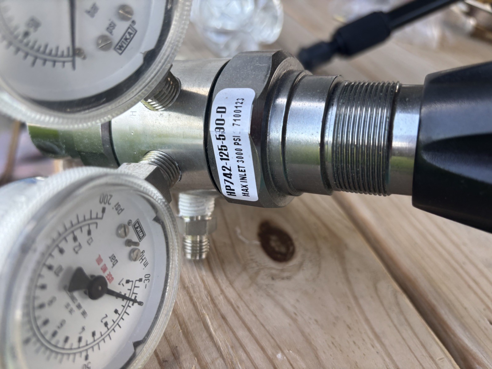 Harris HP742-125-590-0 Servo Dome Gas Regulator Max PSI 3000