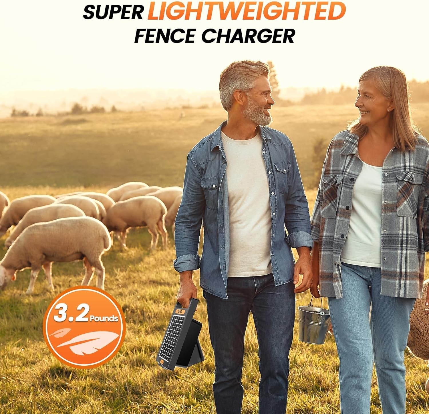 24 Hour Solar Electric Fence Charger 10200V