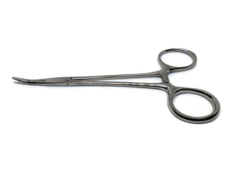 Graham-Field GRAFCO 2673 Stainless Steel CURVED Halstead Forceps Hemostat