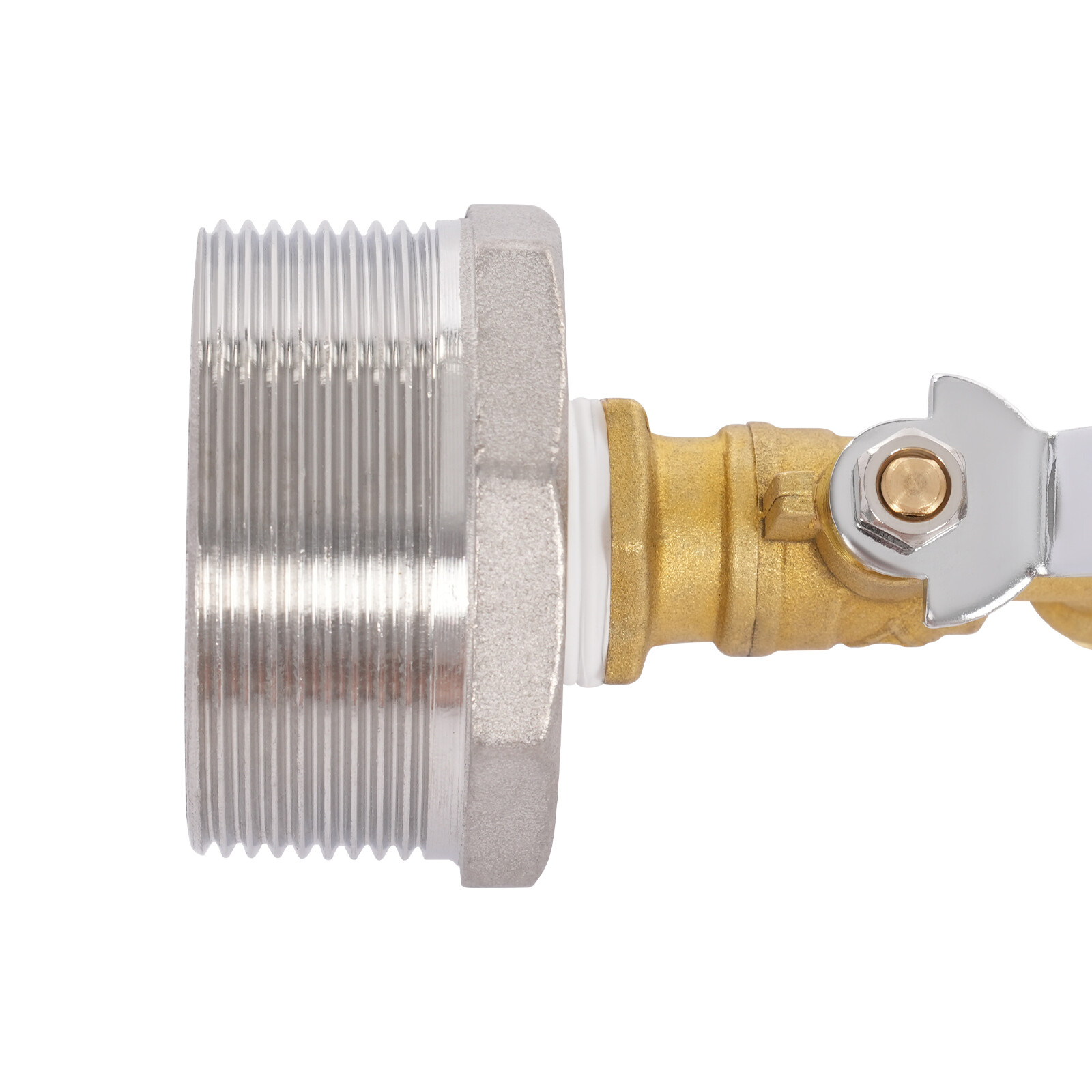 4pcs Rain Barrel Spigot Brass Barrel Faucet For 55 Gallon Drum W/ 4 PTFE Tapes