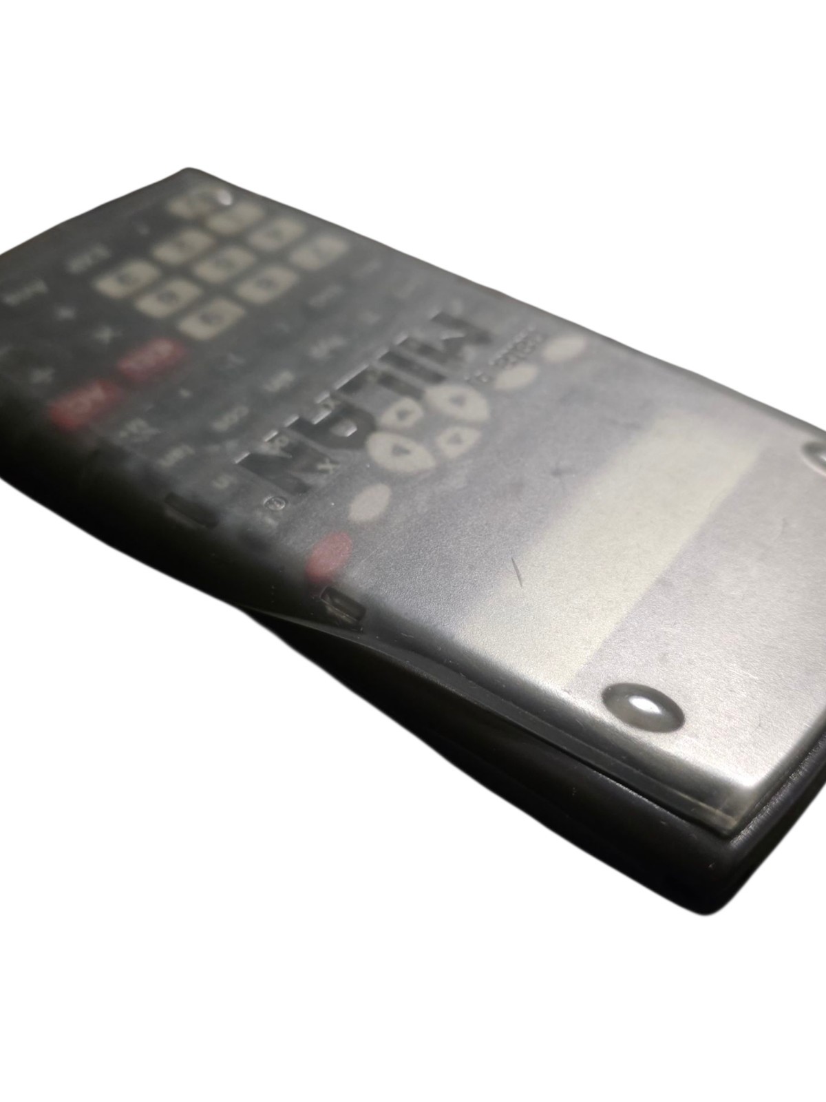 Nata By MILAN Scientifica M240 Black Calculator 2 Lines 1918 Spain W/ Grey Cover
